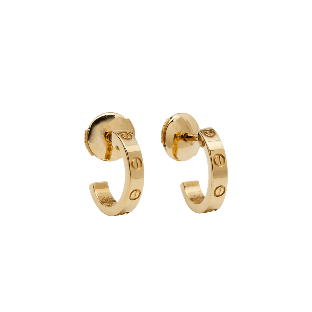 Cartier Love 18k Yellow Gold Earrings - Gemaee UAE