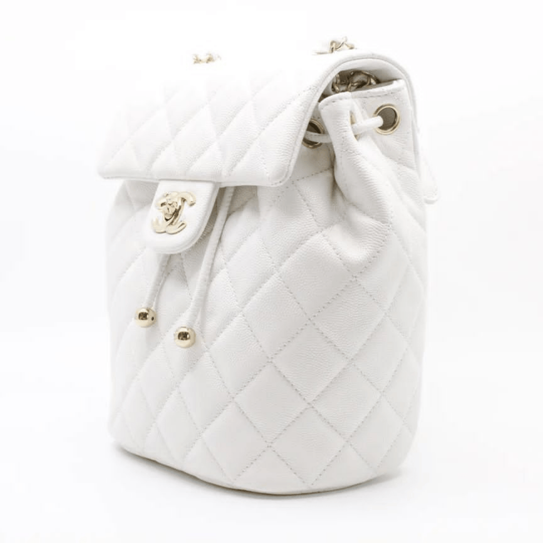 Chanel Backpack White Bag - Gemaee UAE