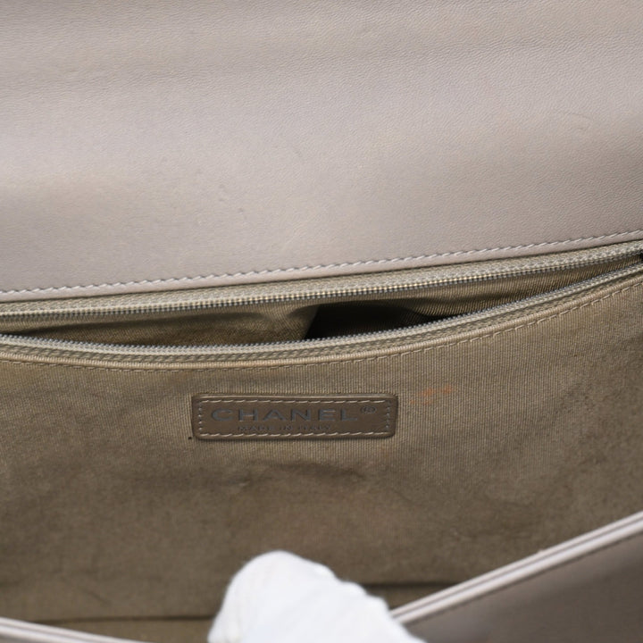 Chanel Boy Large Grey Bag - Gemaee UAE