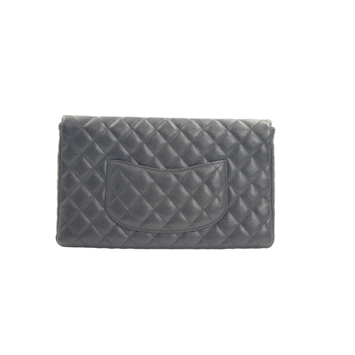Chanel Caviar Flap Clutch Black Bag - Gemaee UAE