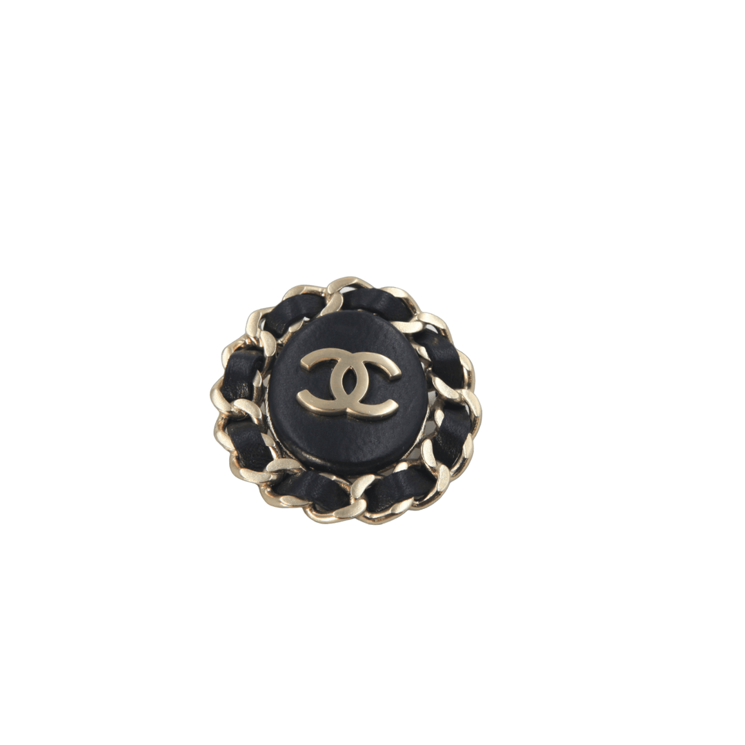Chanel CC Black Brooch And Lapel Pin - Gemaee UAE
