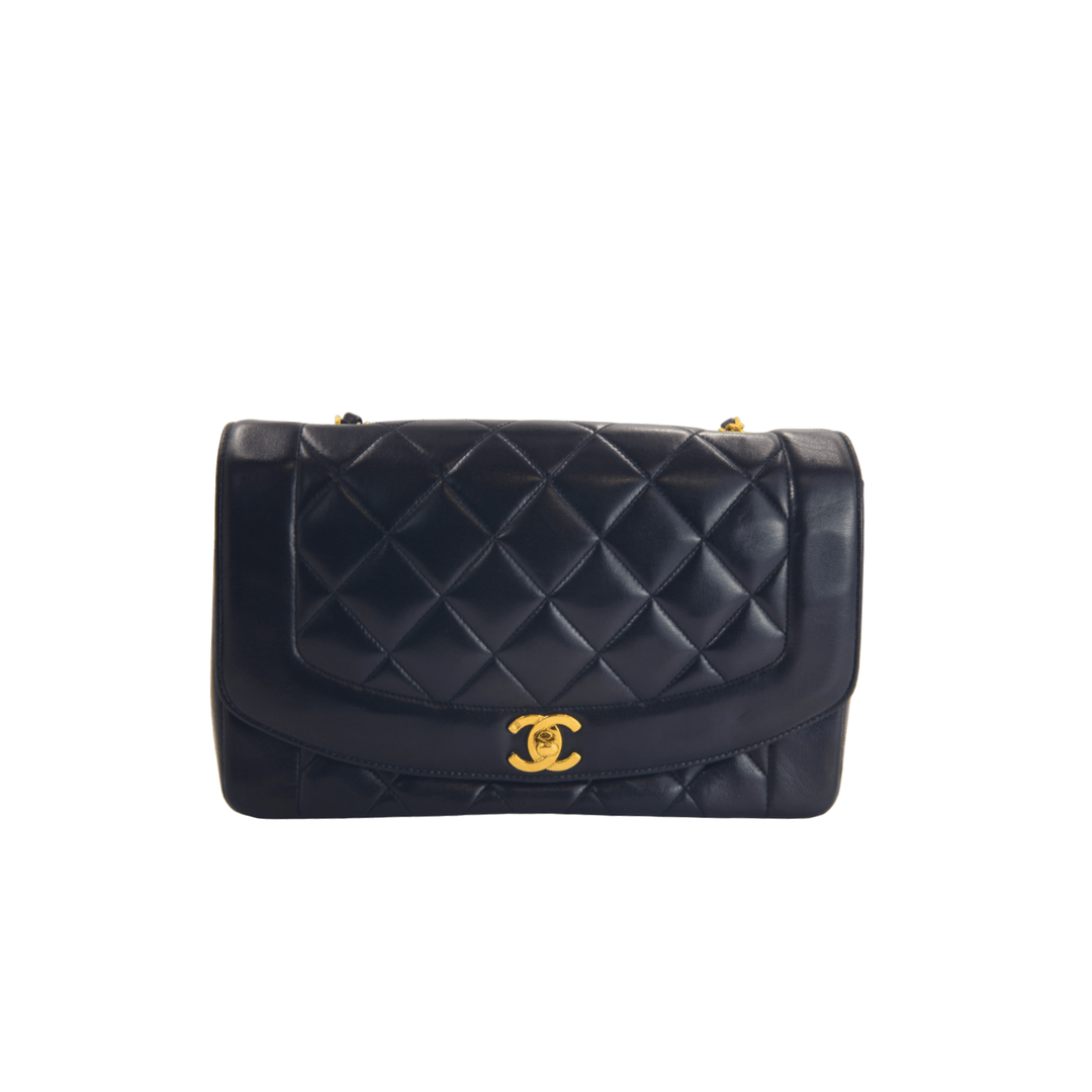 CHANEL DIANA LEATHER HANDBAG - Gemaee UAE