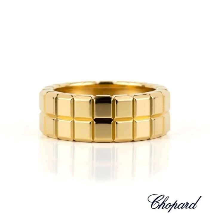 Chopard 18k Gold Ice Cube Ring - Gemaee UAE