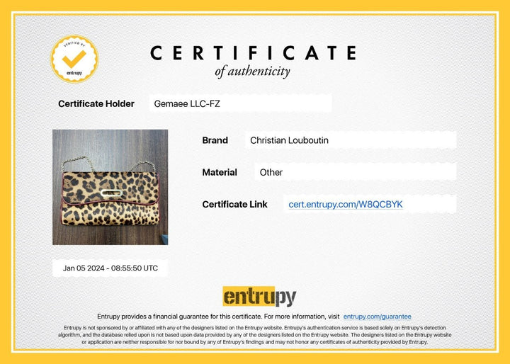 Christian Louboutin Riviera Flapover Clutch Bag // Leopard - Gemaee UAE