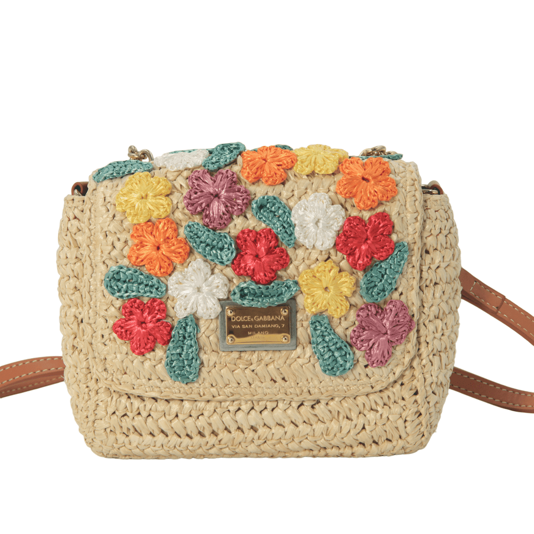 Dolce & Gabbana Wicker Crossbody Bag - Gemaee UAE