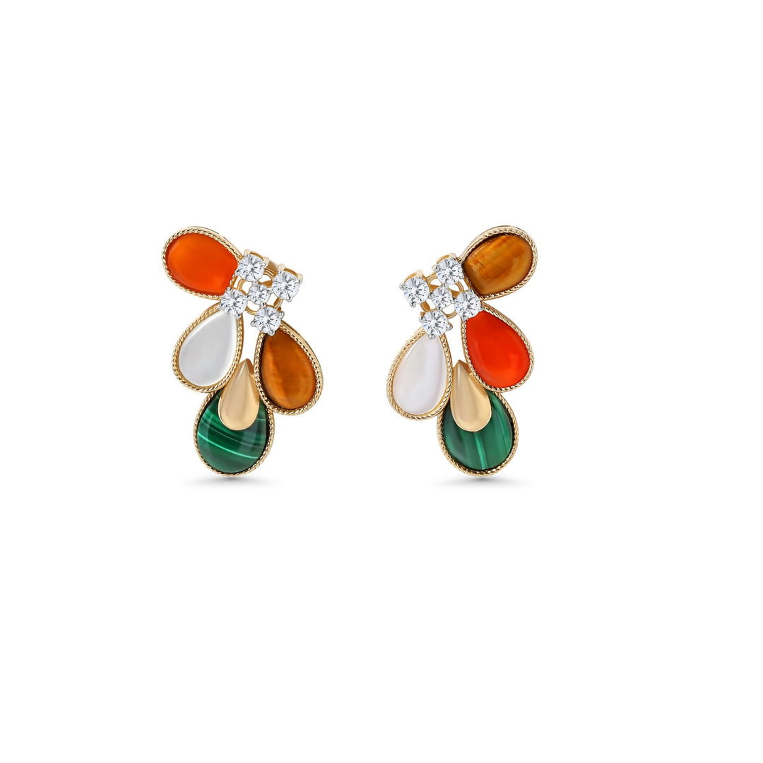 FIVE ELEMENT PETAL EARRING - Gemaee UAE