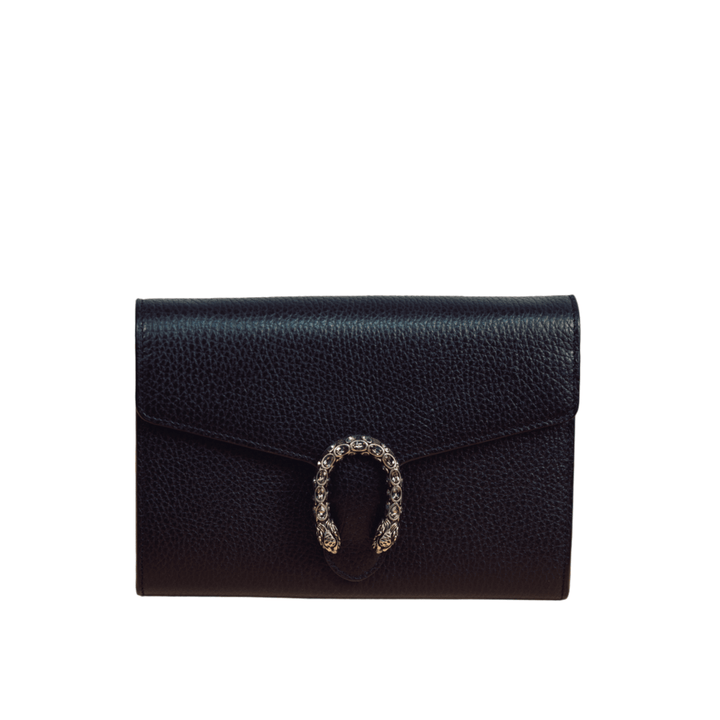 Gucci Black Small Dionysus Leather Shoulder Bag - Gemaee UAE