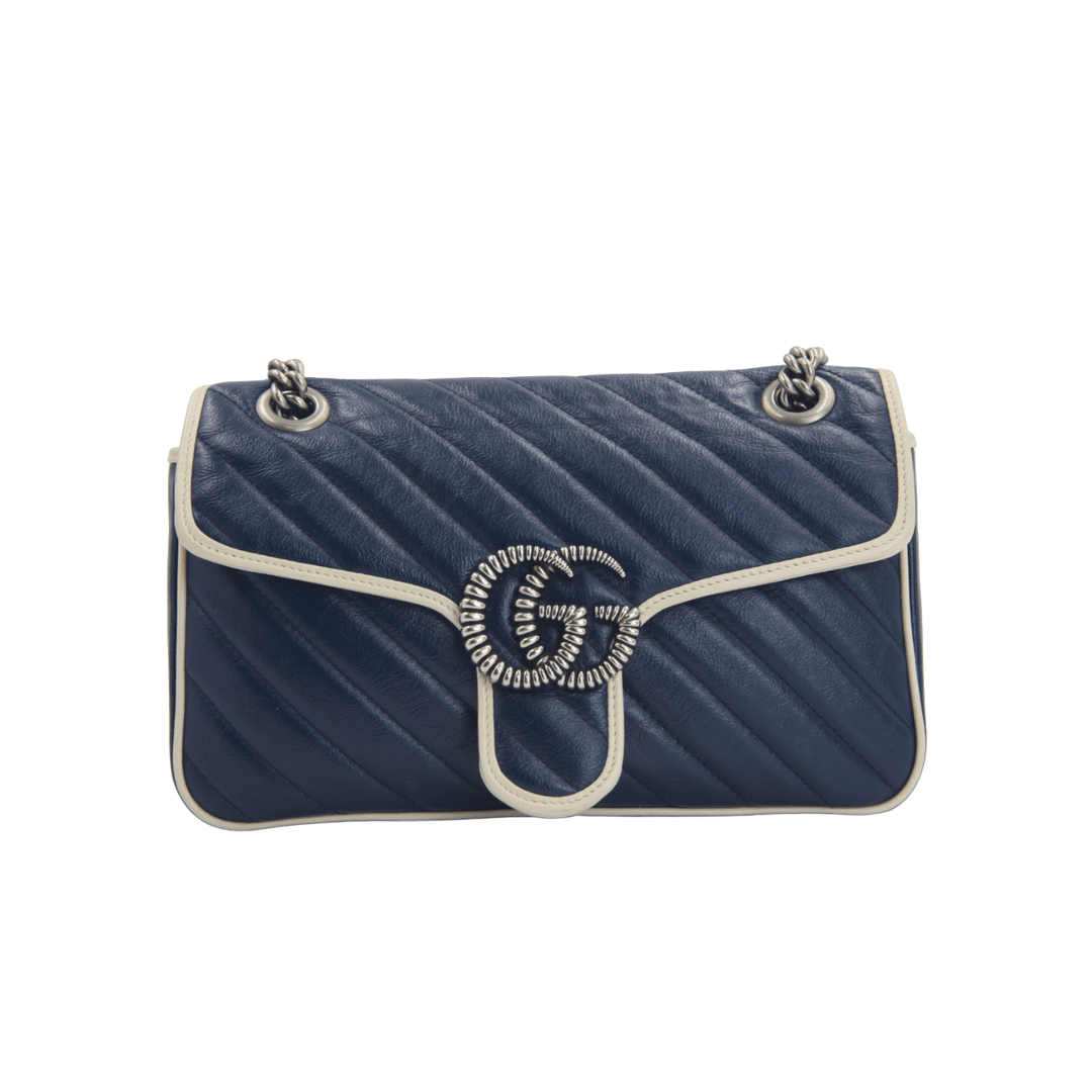 Gucci Small GG Marmont Leather Shoulder Bag - Gemaee UAE