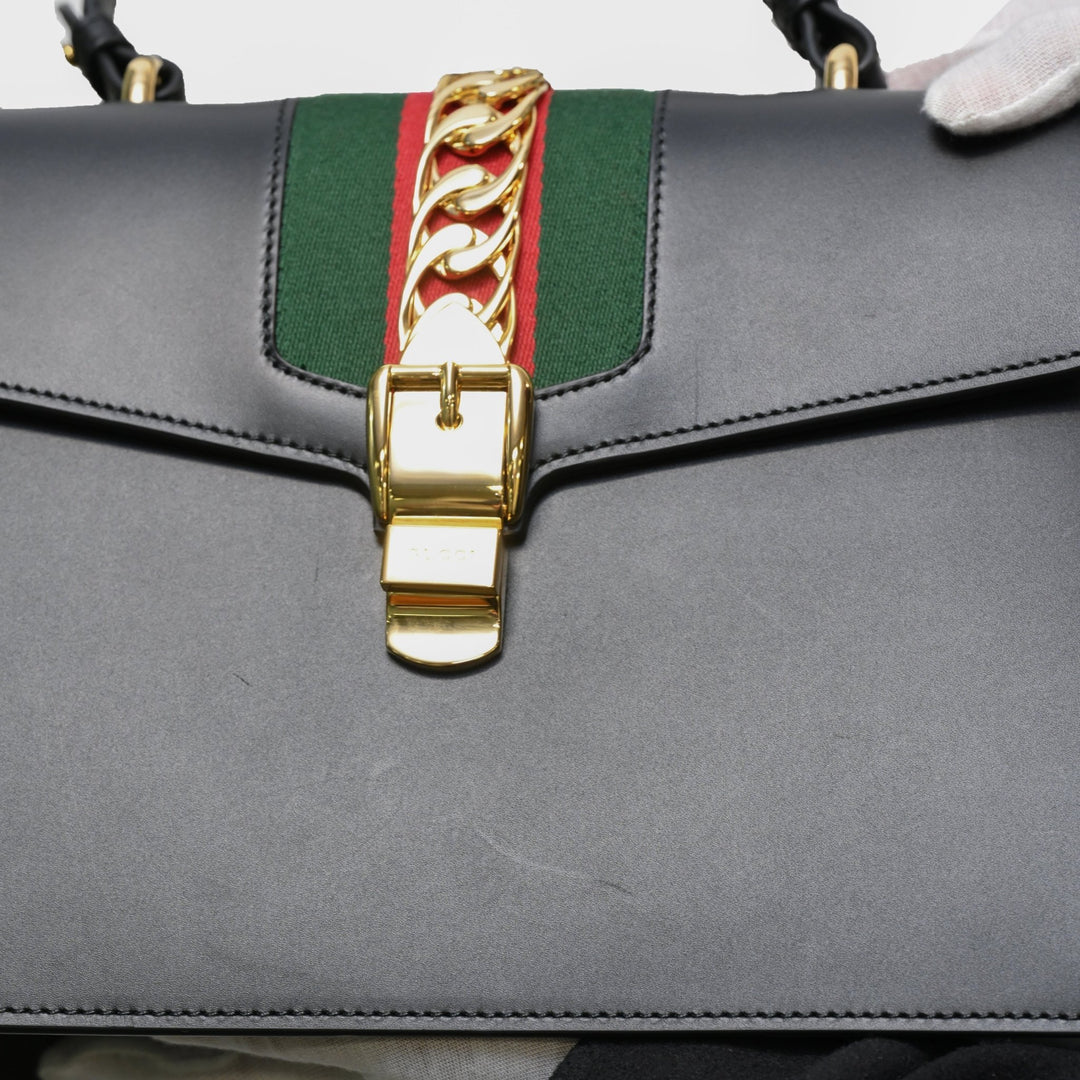 Gucci sylvie large Black bag - Gemaee UAE