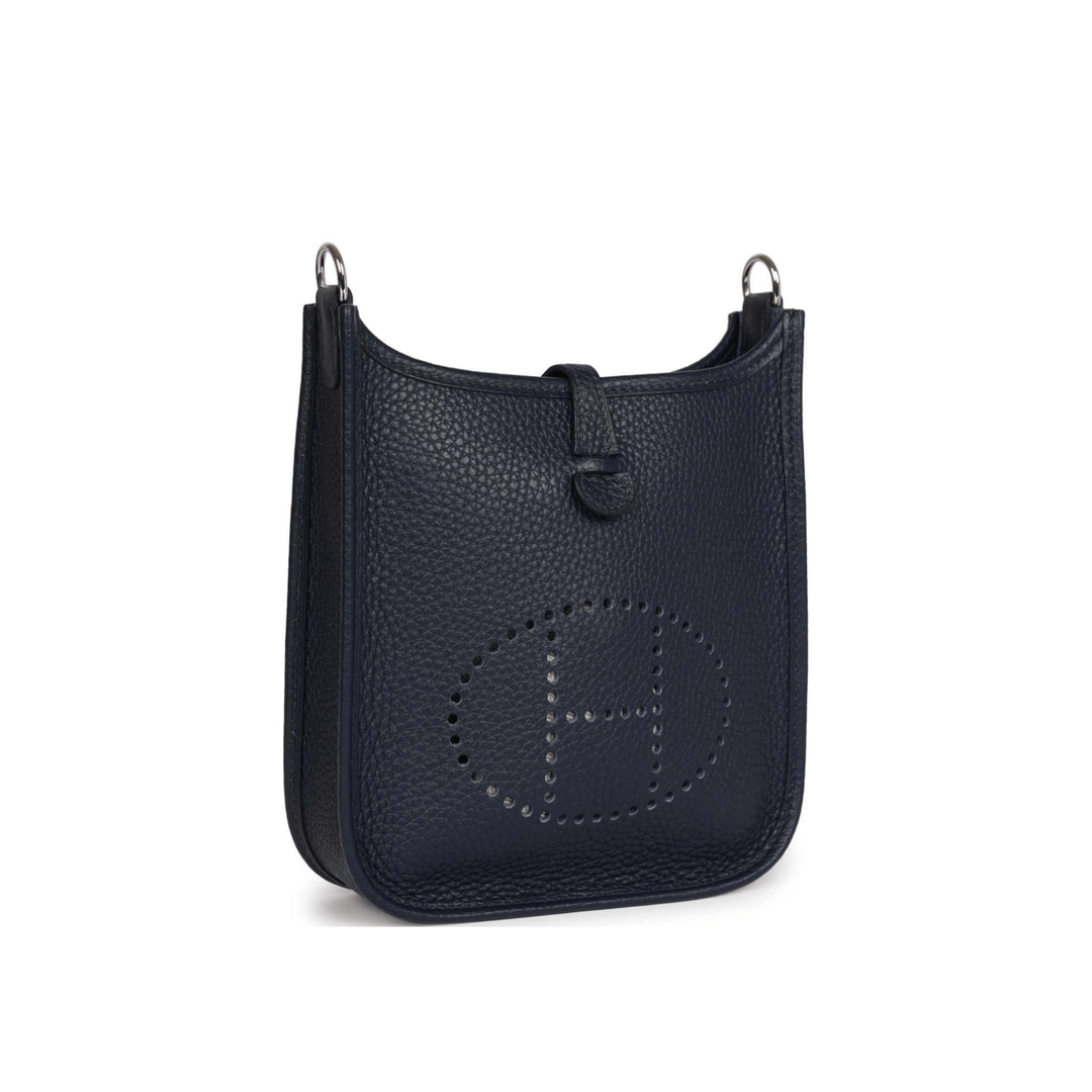 Hermès Evelyne TPM Bleu Nuit Clemence Palladium Hardware - Gemaee UAE