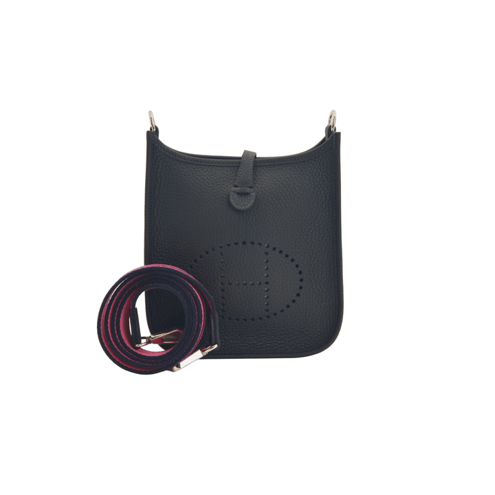 Hermès Evelyne TPM Bleu Nuit Clemence Palladium Hardware - Gemaee UAE