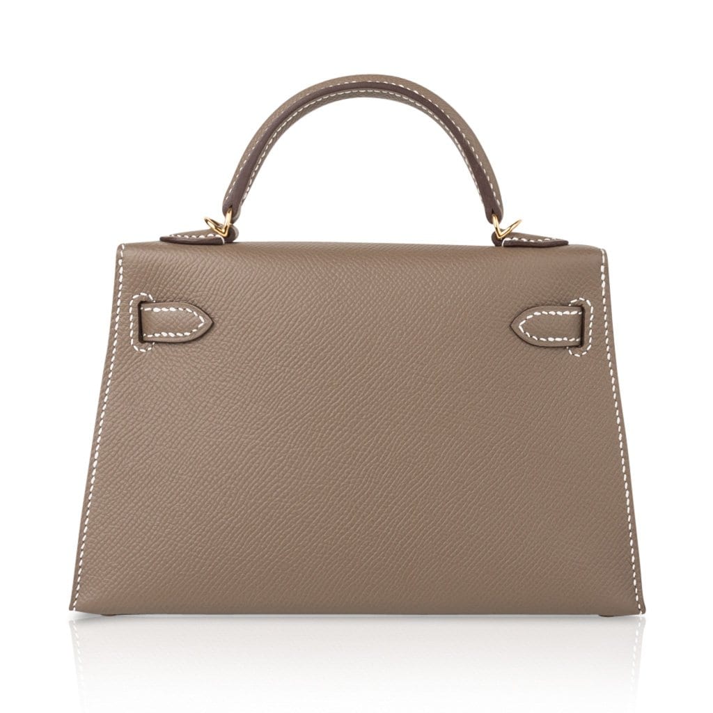 Hermes Kelly 20 Mini Sellier Bag Etoupe - Gemaee UAE