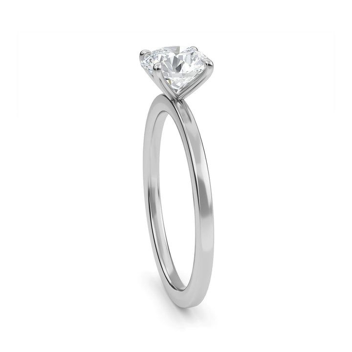 Lab-Grown Diamond Petite Solitaire Ring-1CT - Gemaee UAE