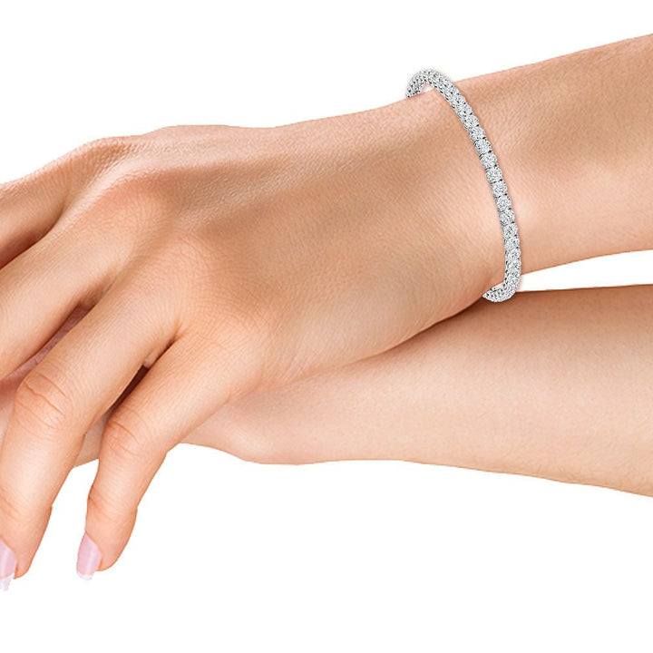 Lab-Grown Diamond Tennis Bracelet 11 CT TW - Gemaee UAE