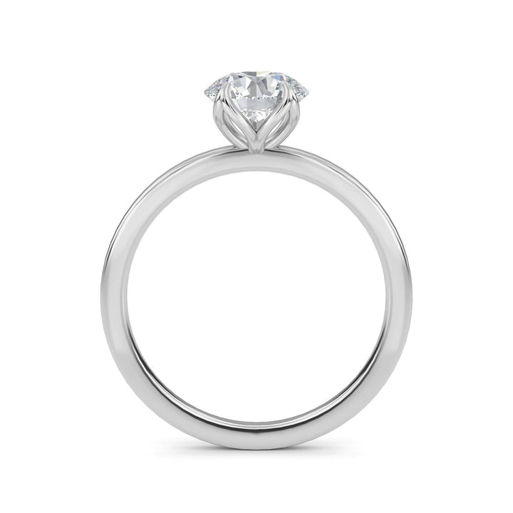 Lab-Grown Diamond Tulip Solitaire Ring-1CT - Gemaee UAE