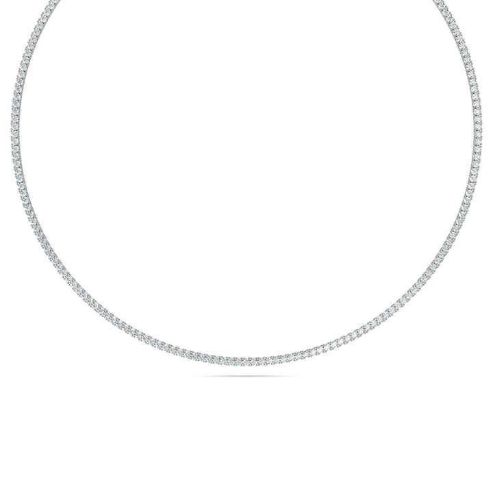 Lab-Grown Full Diamond Tennis Necklace 6 CT TW - Gemaee UAE