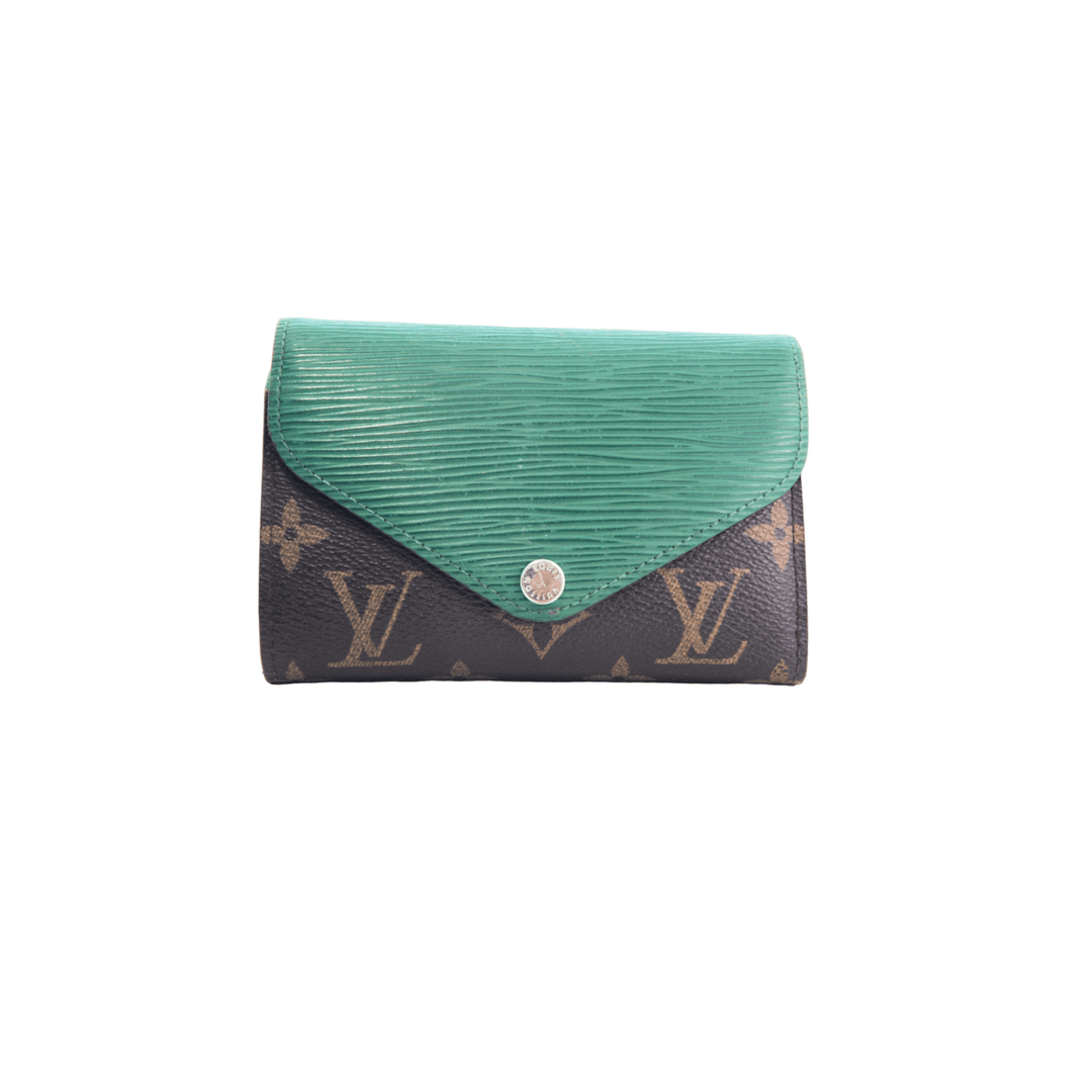 LOUIS VUITTON Epi Monogram Marie-Lou Compact Wallet Menthe
