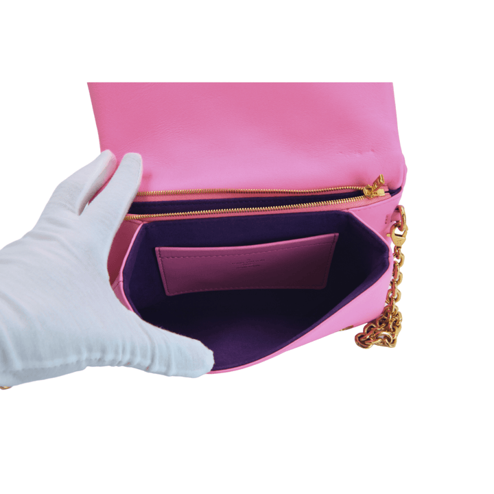 Louis Vuitton Pink/Purple Lambskin Leather Pochette Coussin Crossbody Bag - Gemaee UAE