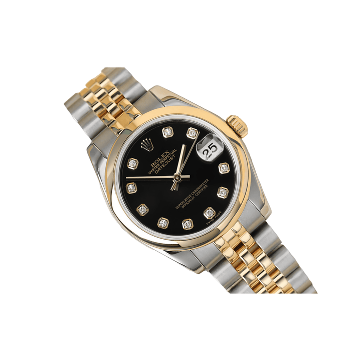 Rolex Date Just 36mm Yellow Gold and Diamond Watch - Gemaee UAE