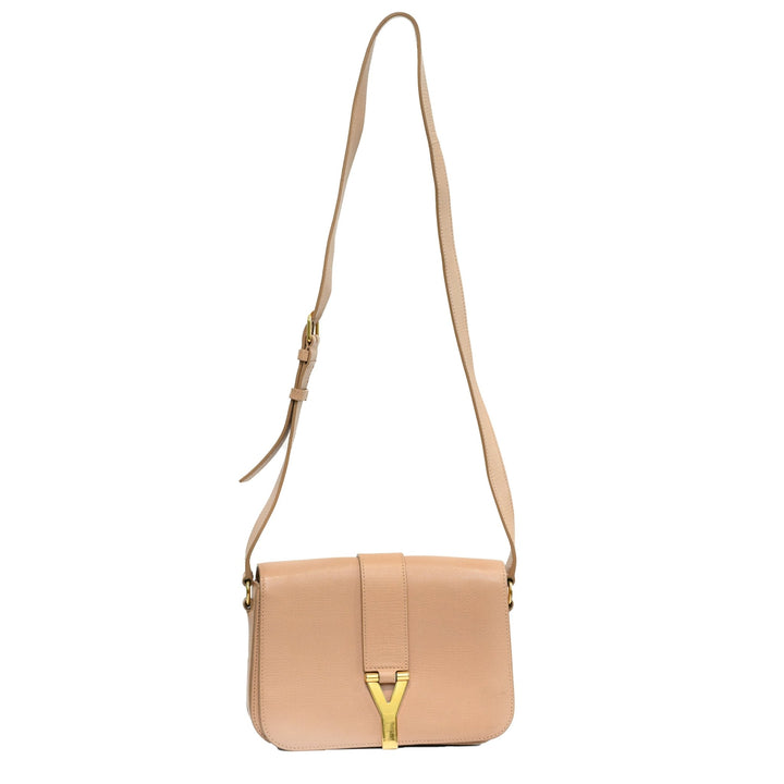 Saint Laurent beige Y shoulder bag - Gemaee UAE
