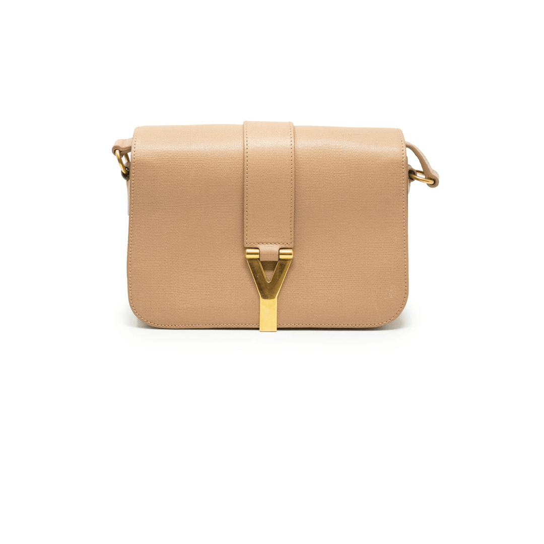 Saint Laurent beige Y shoulder Bag - Gemaee UAE