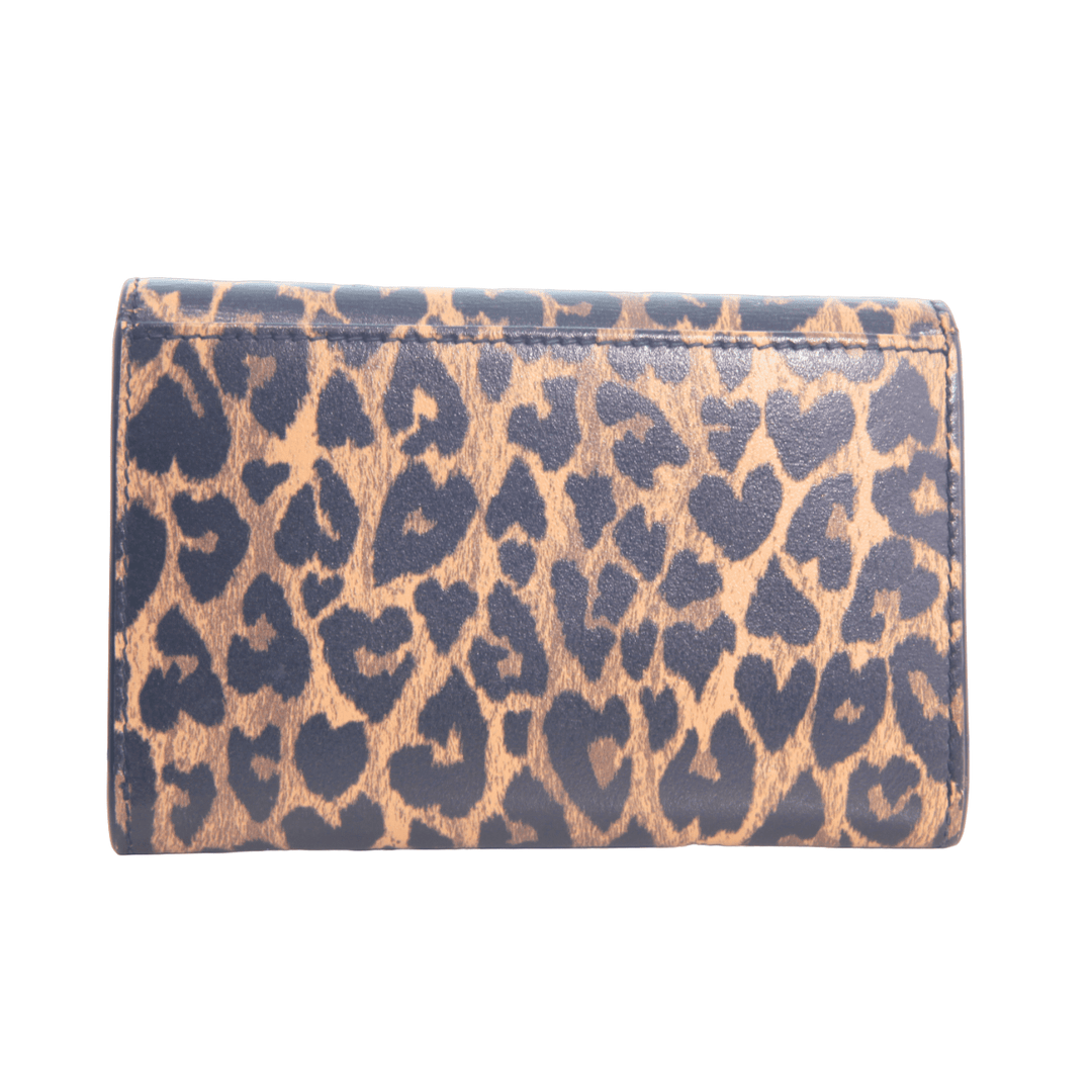 SAINT LAURENT Leopard Print Small Envelope Wallet - Gemaee UAE