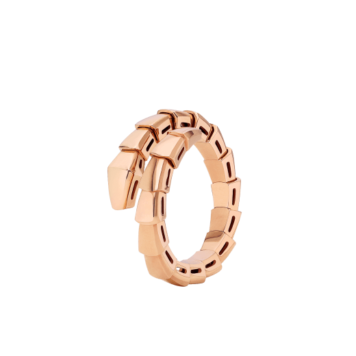 Serpenti Viper 18K Rose Gold Ring - Gemaee UAE