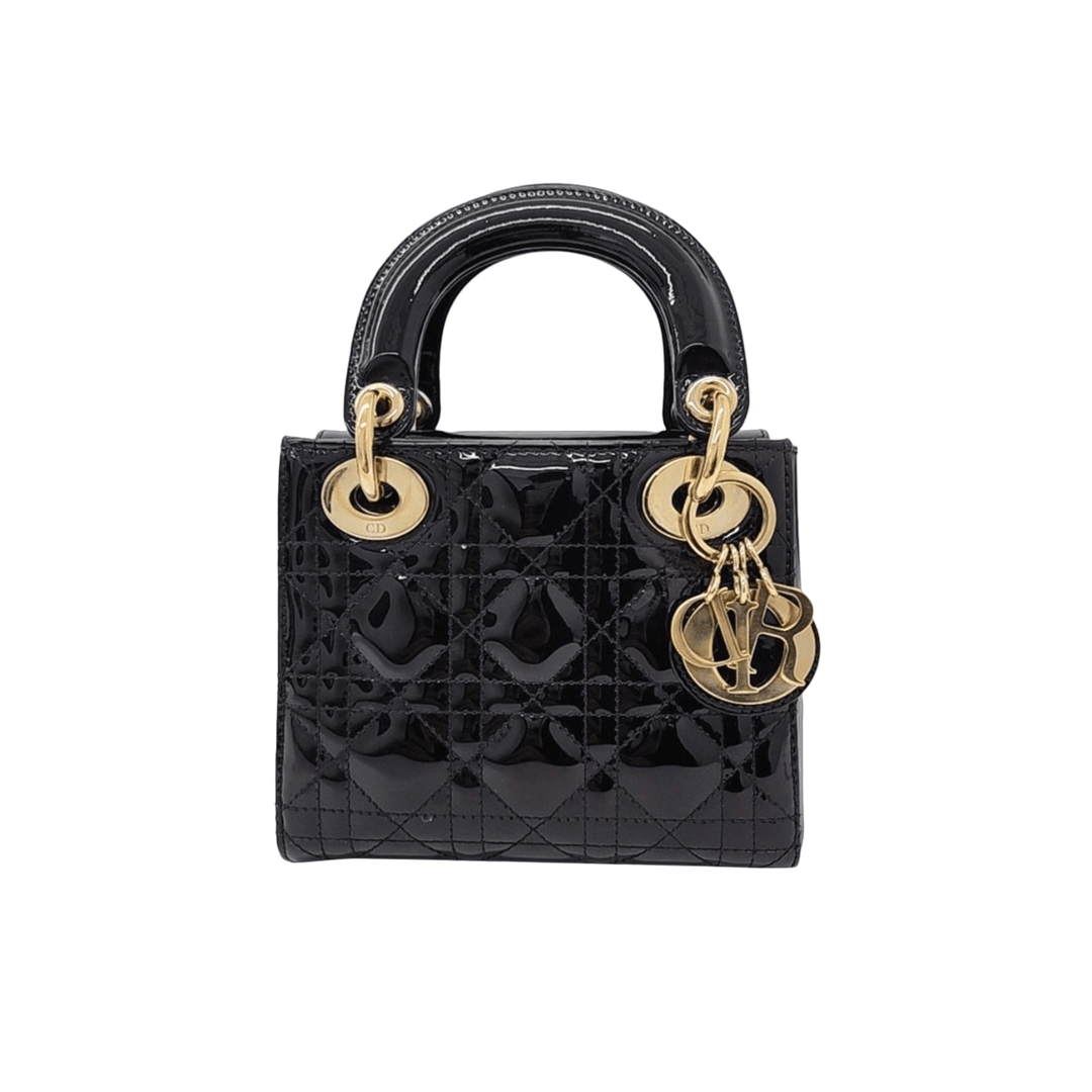 Small Lady Dior Black Bag - Gemaee UAE