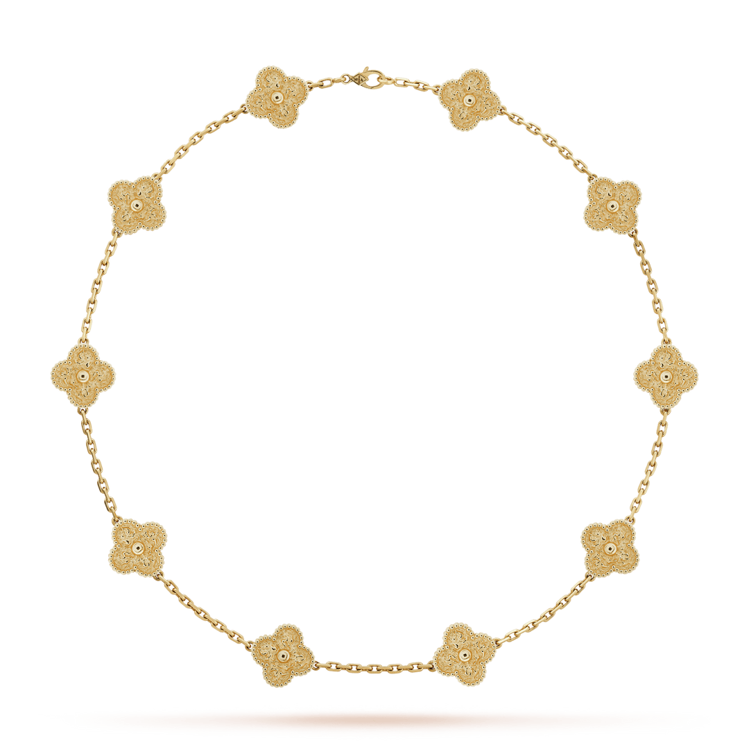 Van Cleef Vintage Alhambra necklace, 10 motifs - Gemaee UAE