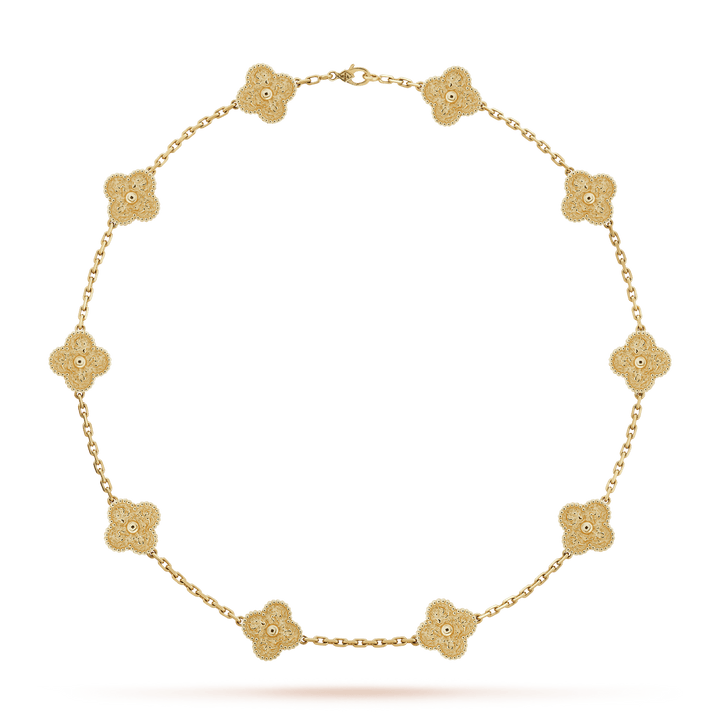 Van Cleef Vintage Alhambra necklace, 10 motifs - Gemaee UAE